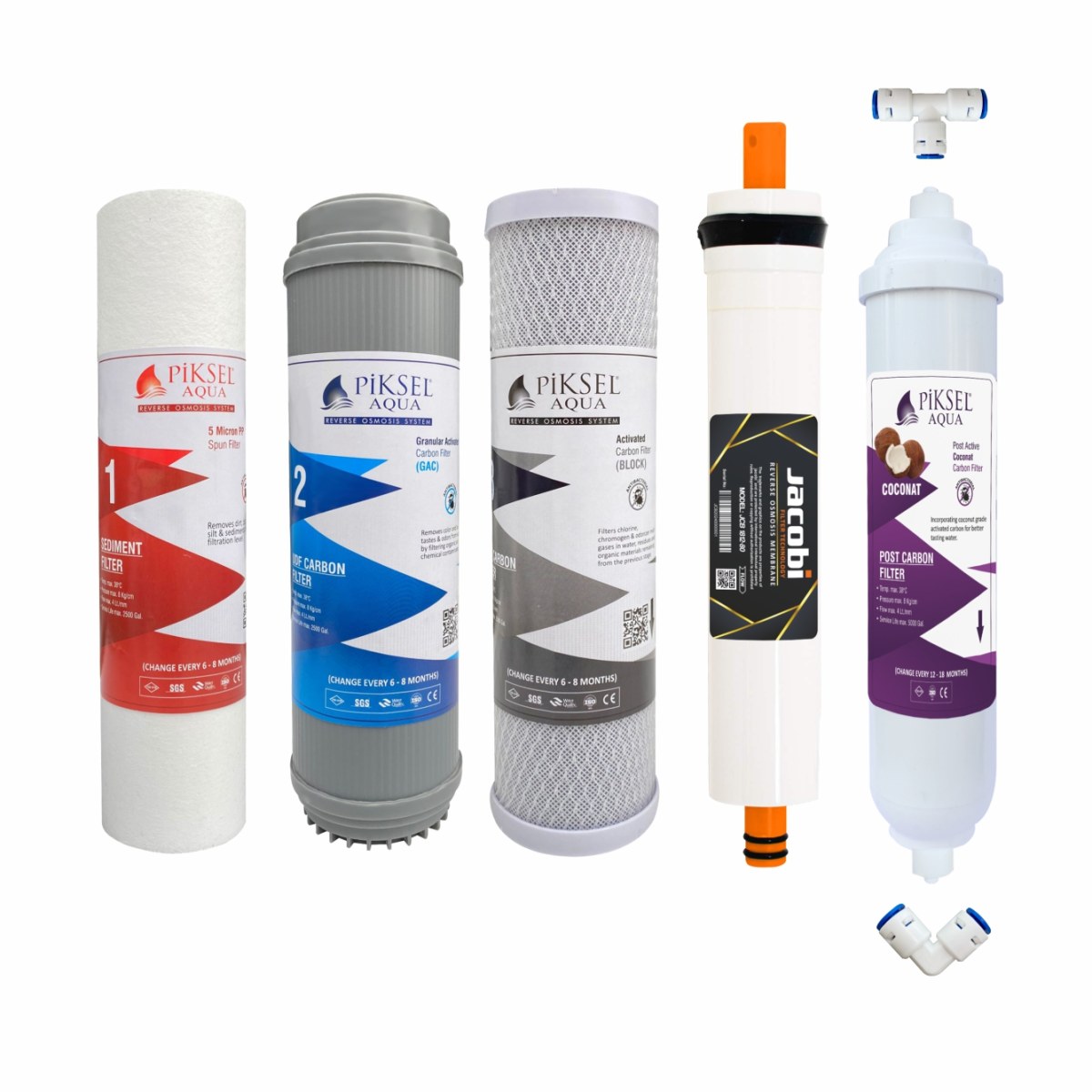 Piksel Aqua Açık Kasa 5 Aşamalı Jacobi Membranlı Su Arıtma Cihazı Filtresi